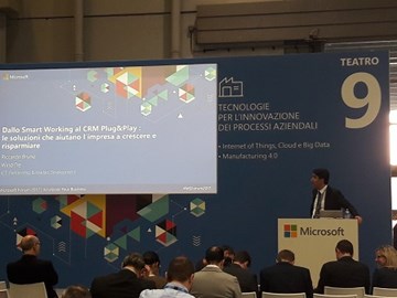 Microsoft Forum 2017: Speech Wind tre e React
