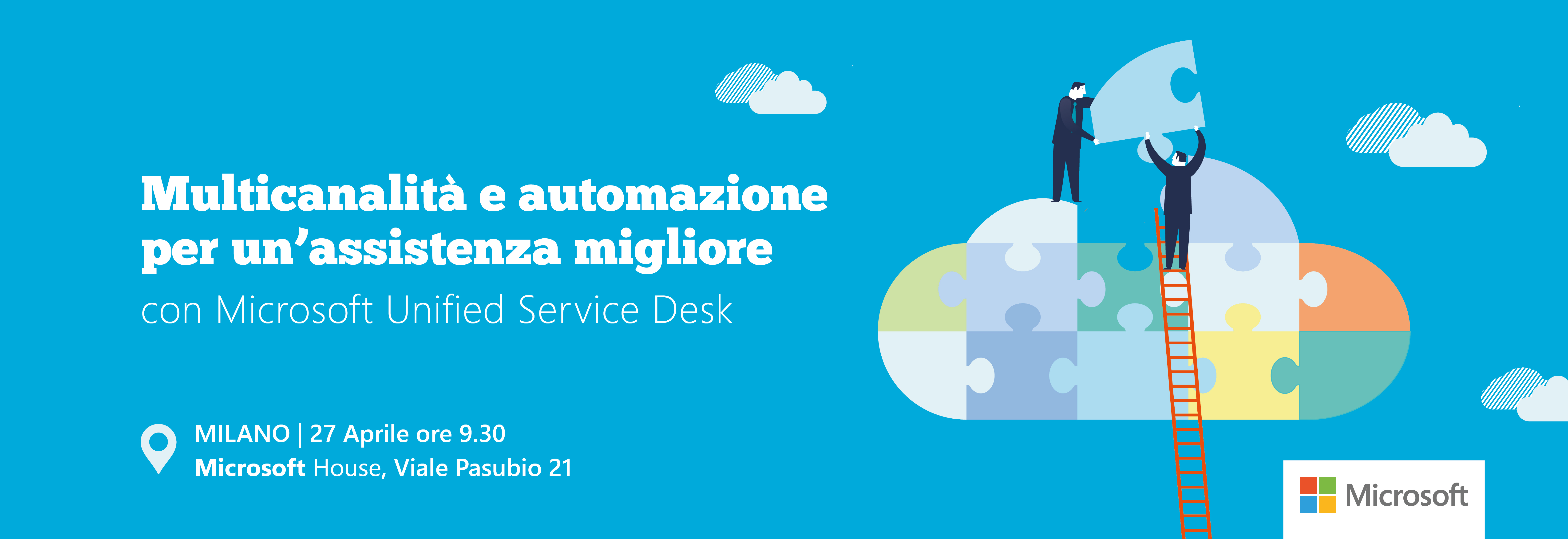 Evento: Multicanalità e automazione per un'assistenza migliore con Microsoft USD